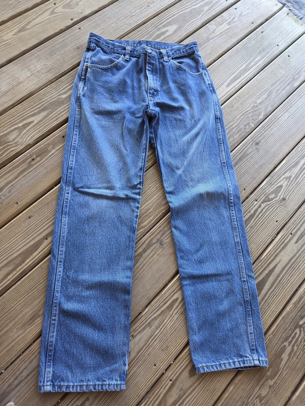 Vintage Rustler Regular Fit Straight Leg Jeans 32x32 (Measures 32x32)